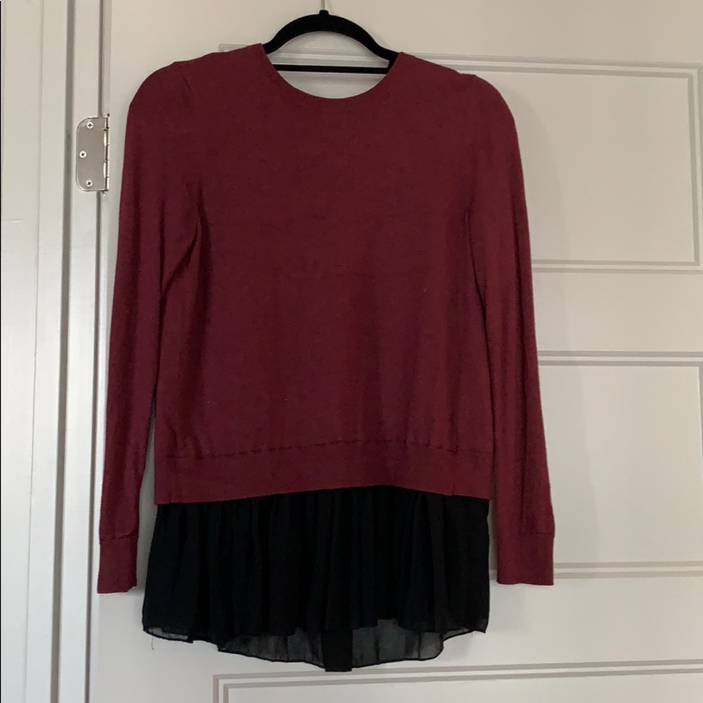 Red and black shirt